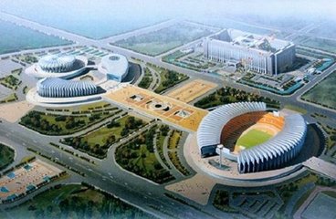 教授谭建湘就“大型体育场馆对城市发展的影响”作了主题演讲