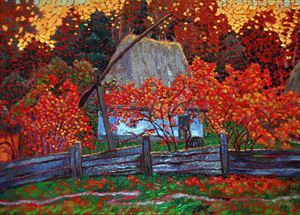 画家DMITRIY DOBROVOLSKIY马赛克色彩油画 画家DMITRIY DOBROVOLSKIY马赛克色彩油画