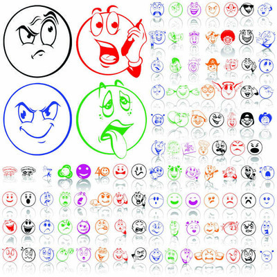 哭脸简笔画图集,笑脸哭脸简笔画,侧脸简笔画-14kb