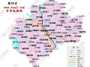 四川简阳地图图片