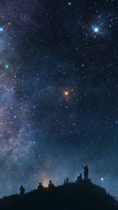 动漫蓝色星空壁纸
