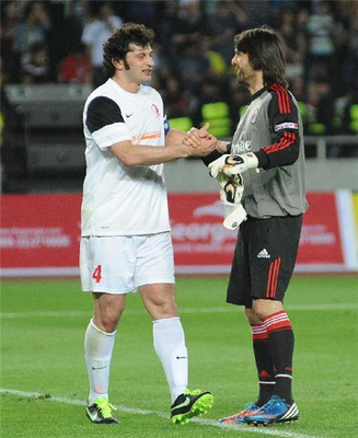 AC Milan in Tbilisi for Kaladze farewell match[1 AC Milan in Tbilisi for Kaladze farewell match[1