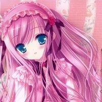 粉色动漫女生qq头像_粉色系的浪漫-12kb