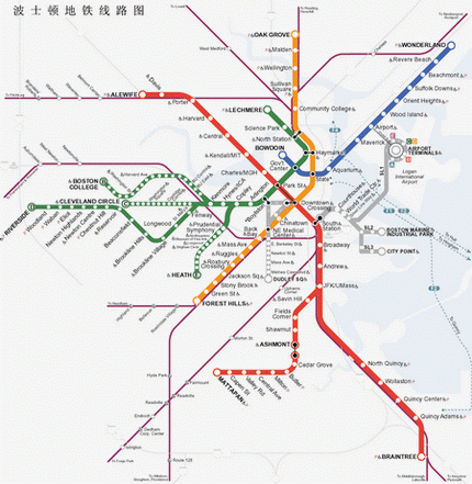 波士顿在美国地图的位置图片