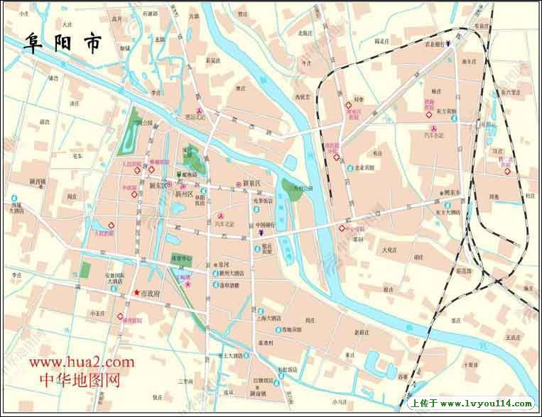 阜阳三区地图图片