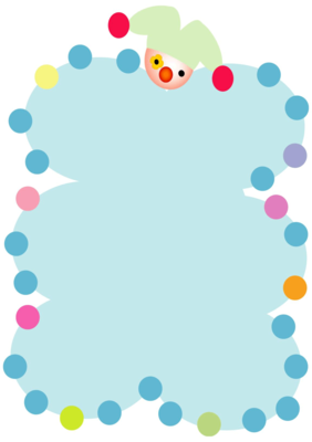 竖版卡通边框素材