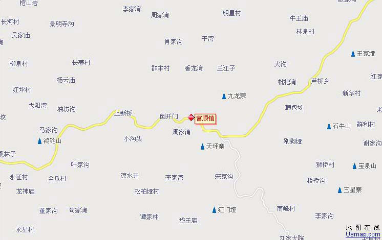 富顺县乡镇地图图片