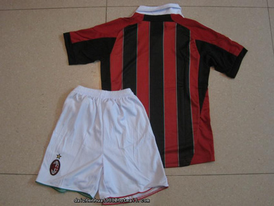 201213 new style AC Milan Kid Soccer Uniform 201213 new style AC Milan Kid Soccer Uniform