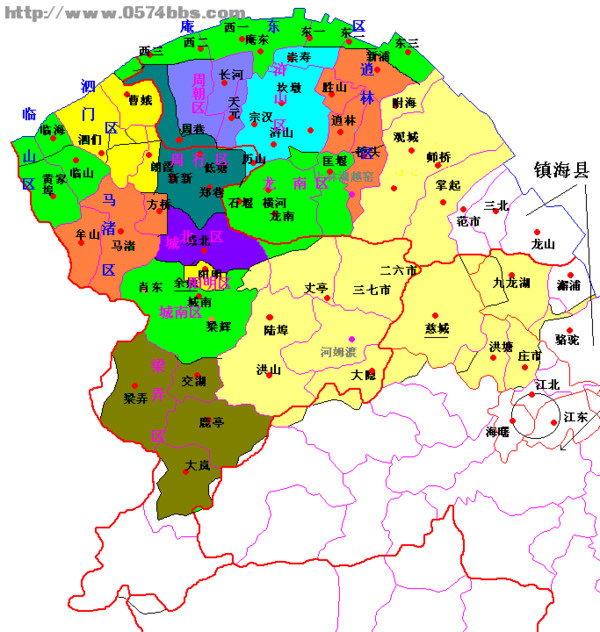 慈溪行政区划地图2021图片