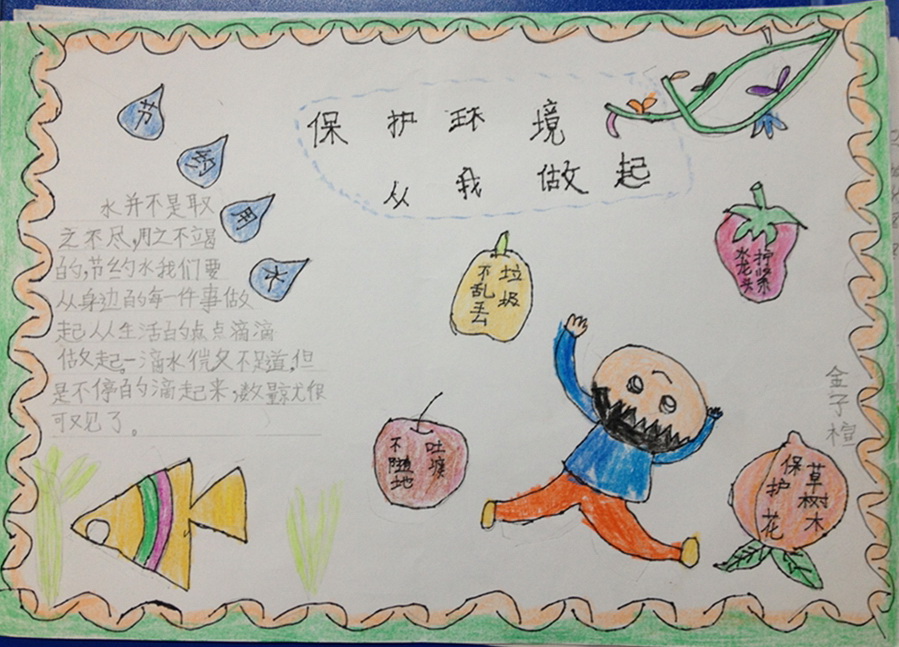 小學生保護環境圖片黑板報內容 下文就是小學四年級保護環境知識的 手