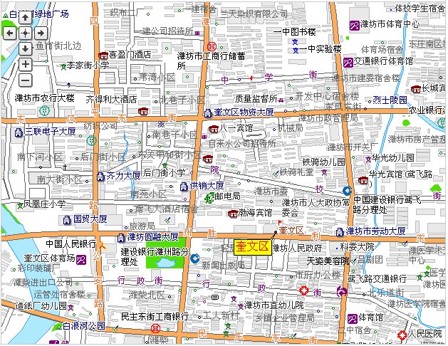 奎文区街道办事处地图图片
