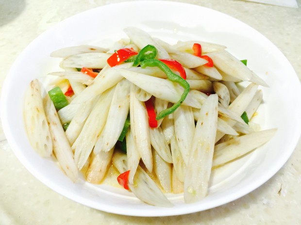 小炒藕尖的做法